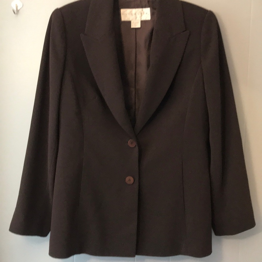 Don Caster brown career jacket/blazer sz 8